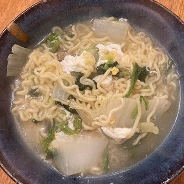 白菜シーフードミックスラーメン